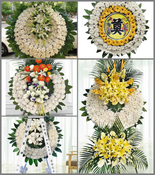 四川成都金堂县淮口镇石心村花圈速递